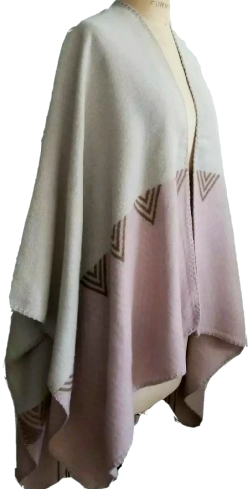 NWT Blanket Poncho Shawl Long Soft Acrylic